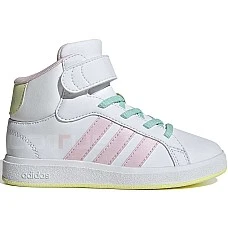 ДЕТСКИ ОБУВКИ ЗА МОМИЧЕ ADIDAS IE8705 GRAND COURT MID K БЕЛИ