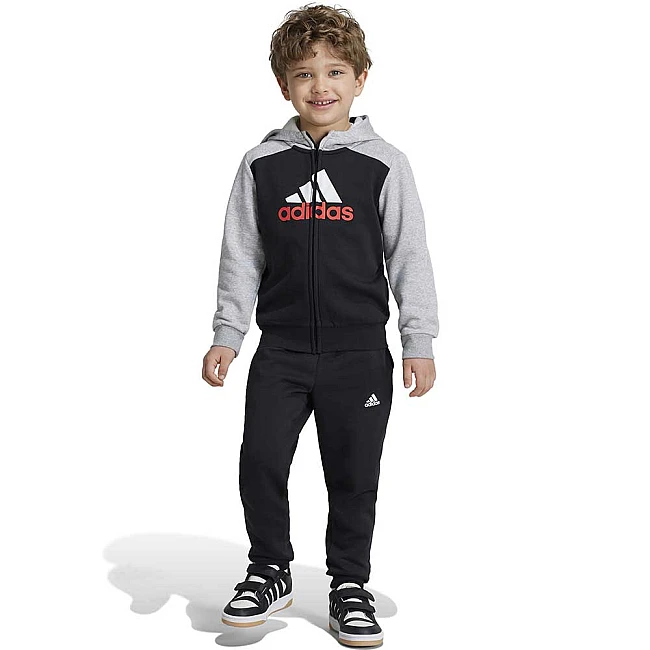 ДЕТСКИ СПОРТЕН ЕКИП ЗА МОМЧЕ ADIDAS IV7447 LK BL FL TS ЧЕРЕН/СИВ