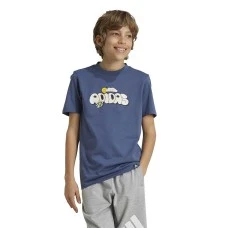 ДЕТСКА ТЕНИСКА ЗА МОМЧЕ ADIDAS IW2481 DOODLE PACK СИН