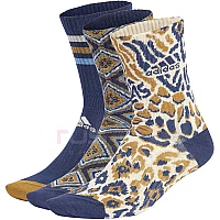 ДАМСКИ ЧОРАПИ ADIDAS IX5051 W FARM 3PP БЕЖОВИ/ТЪМНОСИНИ