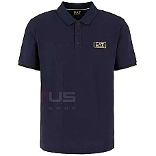 МЪЖКА ТЕНИСКА EA7 EMPORIO ARMANI 7M000022-UB102 TRAIN GOLD LABEL M POLO PIMA PQ ТЪМНОСИНЯ