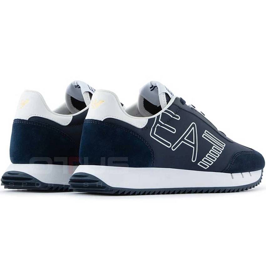 МЪЖКИ ОБУВКИ EA7 EMPORIO ARMANI X8X101-N527 BLACK&WHITE VINTAGE ТЪМНОСИНИ