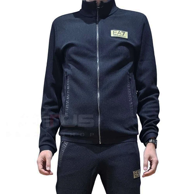 МЪЖКО ГОРНИЩЕ EA7 EMPORIO ARMANI 3DPM11-1200 TRAIN GOLD LABEL M T-TOP FZ PQ ЧЕРНО