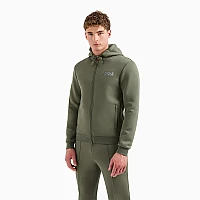 МЪЖКО ГОРНИЩЕ EA7 EMPORIO ARMANI 6DPM26-1846 TENNIS CLUB M HOODIE FZ CO PL ТЪМНОЗЕЛЕНО