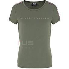 ДАМСКА ТЕНИСКА EA7 EMPORIO ARMANI 6DTT03-1898 NATURAL VENTUS7 W TEE ЗЕЛЕНА
