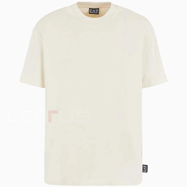МЪЖКА ТЕНИСКА EA7 EMPORIO ARMANI 6DUT10-1713 TRAIN LOGO SERIES U EMBROIDERY TEE SS КРЕМАВА