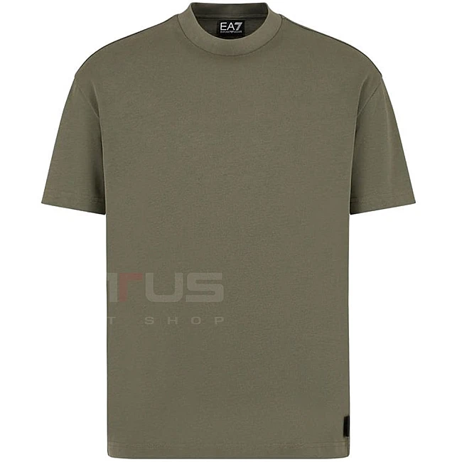 МЪЖКА ТЕНИСКА EA7 EMPORIO ARMANI 6DUT10-1846 TRAIN LOGO SERIES U EMBROIDERY TEE SS ЗЕЛЕНА