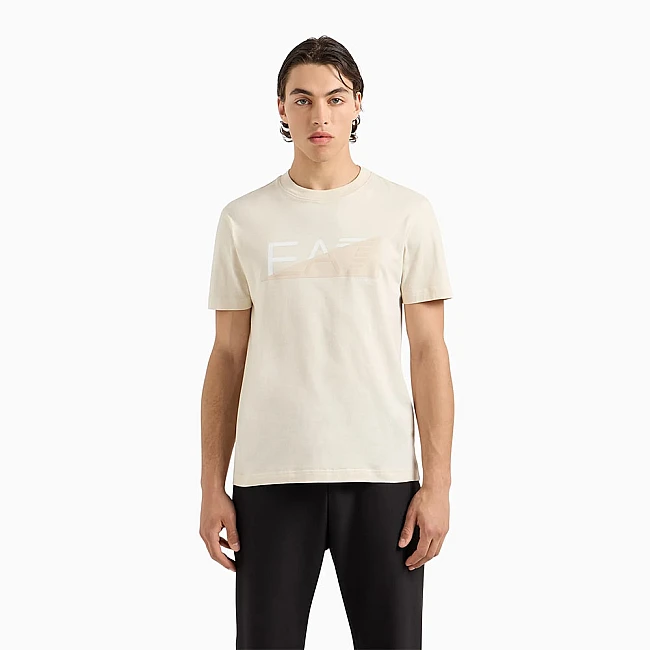 МЪЖКА ТЕНИСКА EA7 EMPORIO ARMANI 7M000002-U1072 TRAIN GRAPHIC SERIES M TEE SS SPONGE БЕЖОВА