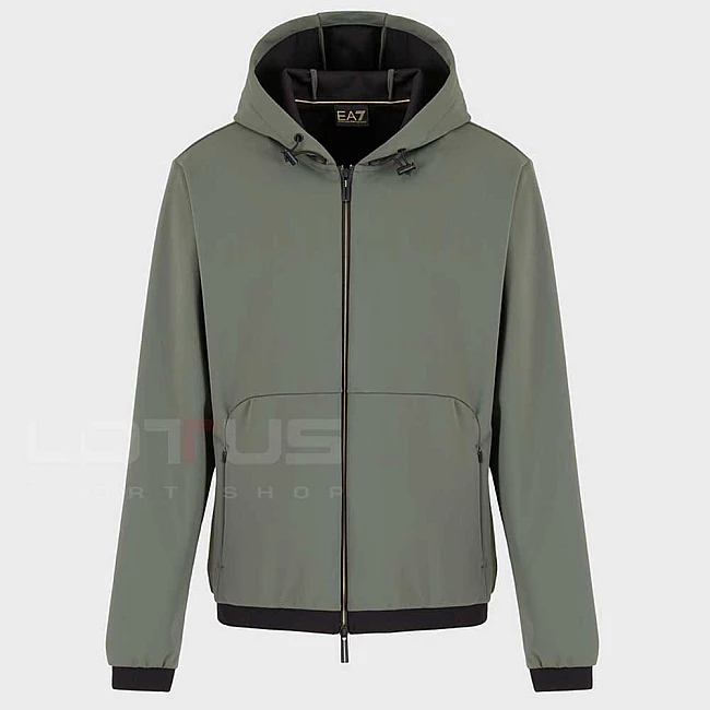МЪЖКО ГОРНИЩЕ EA7 EMPORIO ARMANI 7M000035-U8100 TRAIN GOLD LABEL M HOODIE FZ PAPL ЗЕЛЕНО