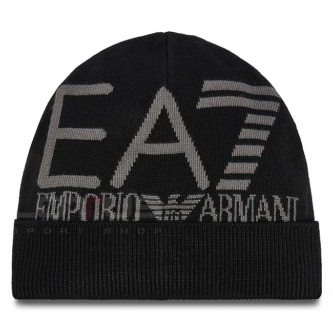 ЗИМНА ШАПКА EA7 EMPORIO ARMANI 7X000006-MC041 MOUNTAIN U VISIBILITY BEANIE PC ЧЕРНА