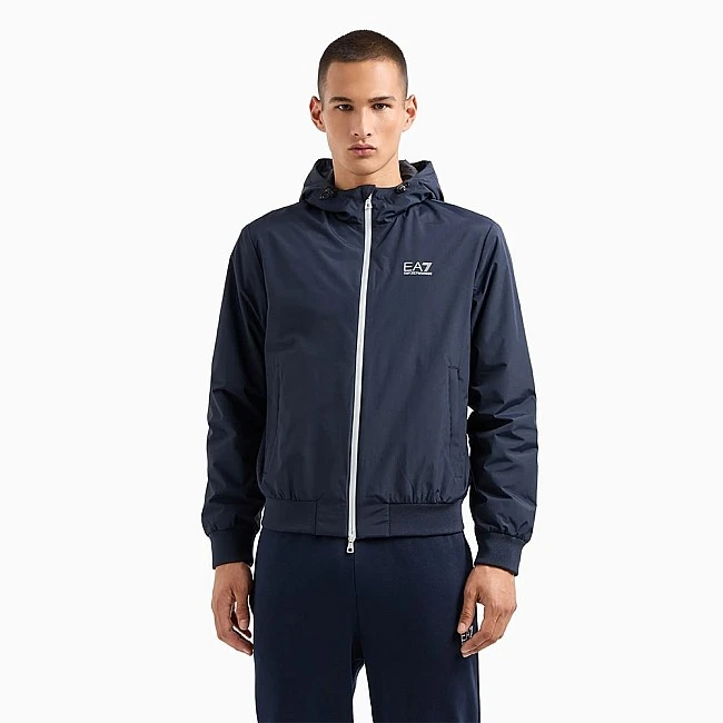 МЪЖКО ЯКЕ EA7 EMPORIO ARMANI 8NPB21-1562 TRAIN CORE ID M HOODED JACKET PA ТЪМНОСИНЬО