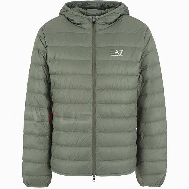 МЪЖКО ЯКЕ EA7 EMPORIO ARMANI 8NPB24-1846 TRAIN CORE ID M DOWN LIGHT HOODED JACKET ЗЕЛЕНО