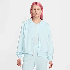 ДАМСКО ГОРНИЩЕ NIKE FN2415-474 NSW CHLL FT FZ HDY СВЕТЛОСИНЬО