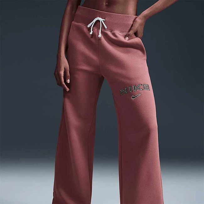 ДАМСКО ДОЛНИЩЕ NIKE FV7684-634 NSW PHNX FLC HR LOGO PNT WDE РОЗОВО