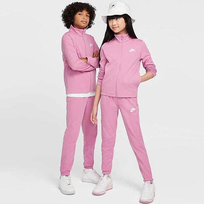 ДЕТСКИ СПОРТЕН ЕКИП NIKE FD3067-646 NSW TRACKSUIT POLY FZ HBR РОЗОВ