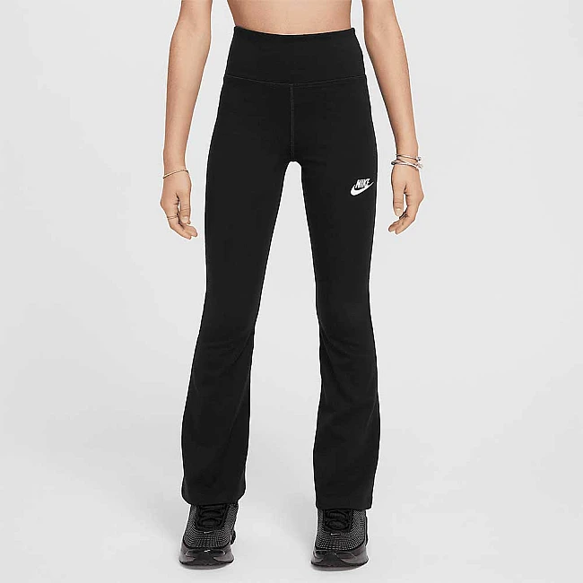ДЕТСКИ КЛИН ЗА МОМИЧЕ NIKE FZ5585-010 NSW CLSSC HR FLARE TGHT LBR ЧЕРЕН