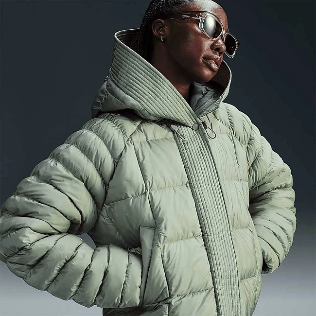 ДАМСКО ЯКЕ NIKE FB8729-370 NSW TF PRIMA PUFFER СВЕТЛОЗЕЛЕНО