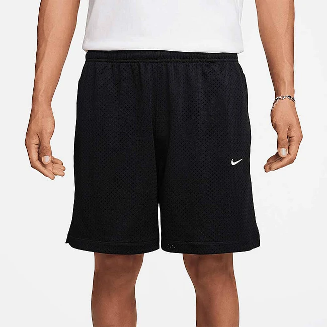 МЪЖКИ КЪСИ ПАНТАЛОНИ NIKE SOLO SWOOSH MESH SHORT ЧЕРНИ