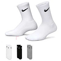 ДЕТСКИ ЧОРАПИ NIKE UN0027-W2F BASIC PACK CREW 3PK БЕЛИ/СИВИ/ЧЕРНИ