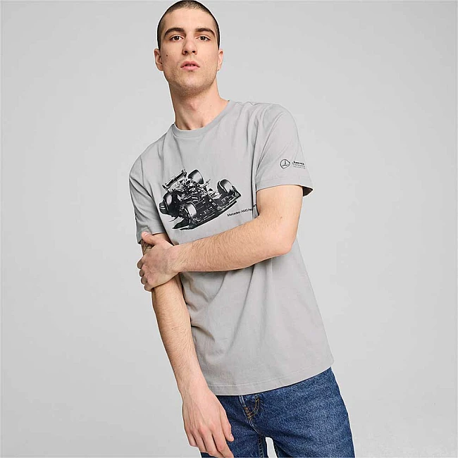 МЪЖКА ТЕНИСКА PUMA 62734702 MAPF1 ESS CAR GRAPHIC TEE СИВА