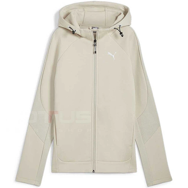ДАМСКО ГОРНИЩЕ PUMA 68167068 EVOSTRIPE FULL-ZIP HOODIE БЕЖОВО