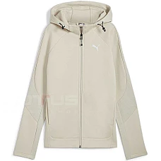 ДАМСКО ГОРНИЩЕ PUMA 68167068 EVOSTRIPE FULL-ZIP HOODIE БЕЖОВО