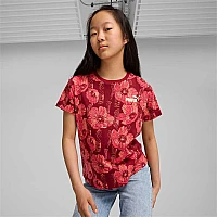 ДЕТСКА ТЕНИСКА ЗА МОМИЧЕ PUMA 68176713 ESS+ CLASS ACT AOP TEE G ЧЕРВЕНА