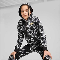 ДЕТСКИ СУИТШЪРТ ЗА МОМИЧЕ PUMA 68176901 ESS+ CLASS ACT AOP HOODIE FL G ЧЕРЕН