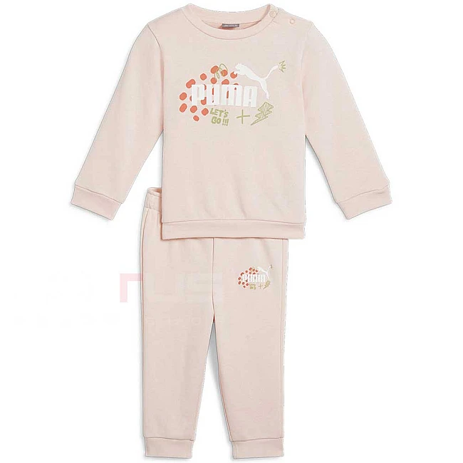БЕБЕШКИ СПОРТЕН ЕКИП ЗА МОМИЧЕ PUMA 68188650 FC ESS+ INFANT JOGGER TR БЛЕДОРОЗОВ