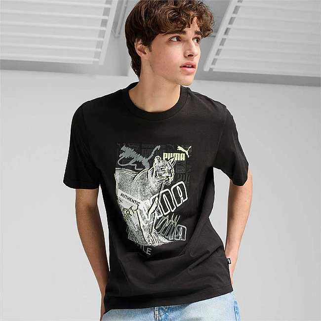 МЪЖКА ТЕНИСКА PUMA 68321301 GRAPHICS PHOTOPRINT TEE ЧЕРНА