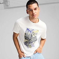 МЪЖКА ТЕНИСКА PUMA 68321302 GRAPHICS PHOTOPRINT TEE БЯЛА