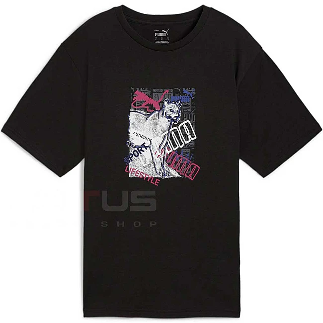 ДАМСКА ТЕНИСКА PUMA 68324201 GRAPHICS PHOTOPRINT TEE ЧЕРНА
