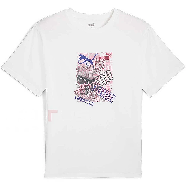 ДАМСКА ТЕНИСКА PUMA 68324202 GRAPHICS PHOTOPRINT TEE БЯЛА