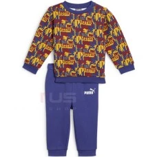БЕБЕШКИ СПОРТЕН ЕКИП ЗА МОМЧЕ PUMA 68332727 MINICATS AOP CREW JOGGER FL INF СИН