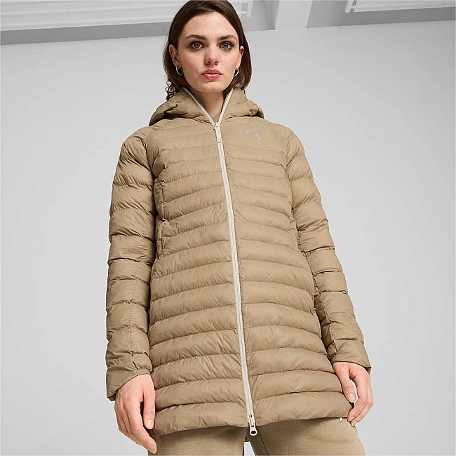 ДАМСКО ЯКЕ PUMA 84940667 PACKLITE PRIMALOFT LONG HOODED JACKET СВЕТЛОКАФЯВО