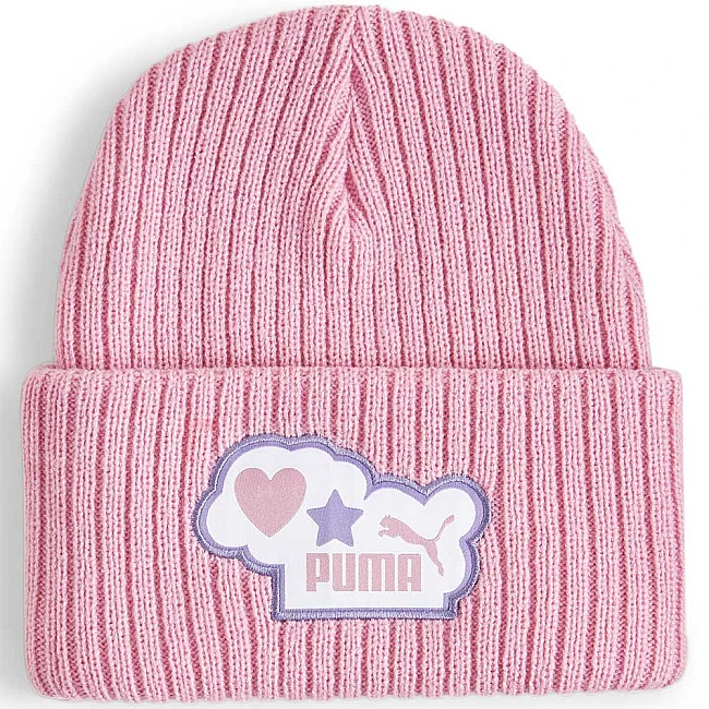 ДЕТСКА ЗИМНА ШАПКА ЗА МОМИЧЕ PUMA 02564303 COMIC BEANIE БЛЕДОЛИЛАВА