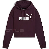 ДАМСКИ СУИТШЪРТ PUMA 58686946 ESS CROPPED LOGO HOODIE FL ТЪМНОЛИЛАВ