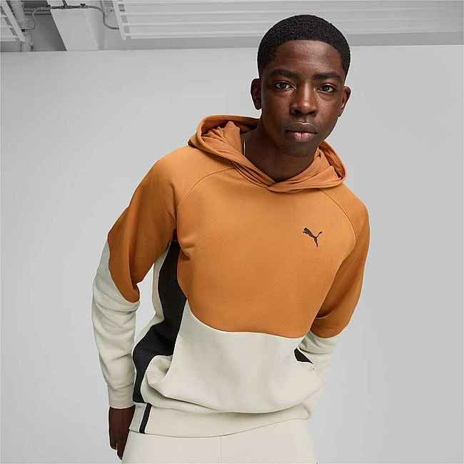 МЪЖКИ СУИТШЪРТ PUMA 62438164 PUMATECH HOODIE FL ОРАНЖЕВ