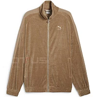 ДАМСКО ГОРНИЩЕ PUMA 62671267 T7 OVERSIZED VELOUR TRACK JACKET СВЕТЛОКАФЯВО