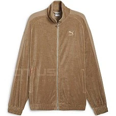 ДАМСКО ГОРНИЩЕ PUMA 62671267 T7 OVERSIZED VELOUR TRACK JACKET СВЕТЛОКАФЯВО