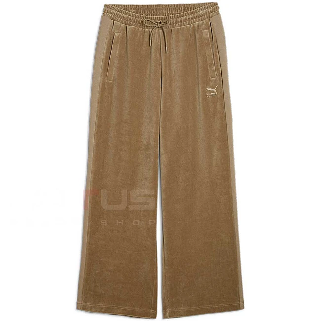ДАМСКО ДОЛНИЩЕ PUMA 62671567 T7 OVERSIZED VELOUR TRACK PANTS СВЕТЛОКАФЯВО