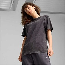 ДАМСКА ТЕНИСКА PUMA 62680169 DARE TO GYMWAY RELAXED WASHED TEE СИВА