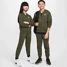 ДЕТСКИ СПОРТЕН ЕКИП ЗА МОМЧЕ NIKE FD3114-325 NSW CLUB FLC FZ TRACKSUIT ЗЕЛЕН