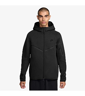 МЪЖКО ГОРНИЩЕ NIKE HV0949-010 TCH FLC FZ WR HOODIE ЧЕРНО