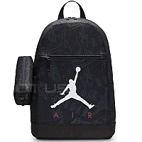 ДЕТСКА РАНИЦА NIKE 9B0503-KR5 JORDAN AIR SCHOOL BACKPACK СИВА/ЧЕРНА