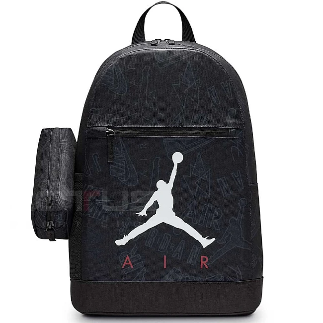 ДЕТСКА РАНИЦА NIKE 9B0503-KR5 JORDAN AIR SCHOOL BACKPACK СИВА/ЧЕРНА