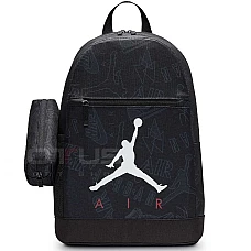 ДЕТСКА РАНИЦА NIKE 9B0503-KR5 JORDAN AIR SCHOOL BACKPACK СИВА/ЧЕРНА