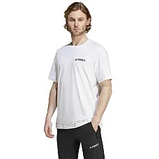 МЪЖКА ТЕНИСКА ADIDAS IZ0465 TX MOUNTAIN TEE БЯЛА