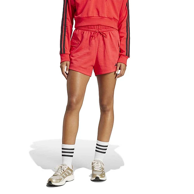 ДАМСКИ КЪСИ ПАНТАЛОНИ ADIDAS JC5704 SL FT SHORT ЧЕРВЕНИ