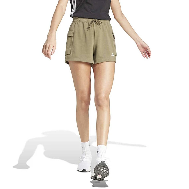 ДАМСКИ КЪСИ ПАНТАЛОНИ ADIDAS JC5937 SL FT SHORT МАСЛИНЕНО ЗЕЛЕНИ